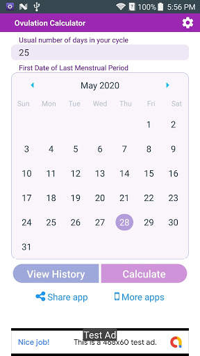 Ovulation Calculator screenshot 1