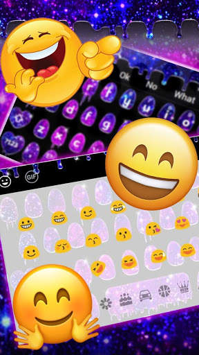 Galaxy Liquid Drop Keyboard Theme screenshot 3