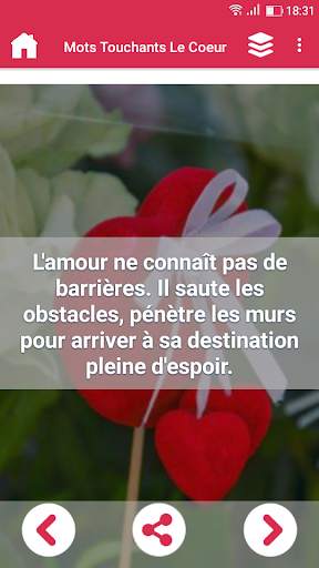Mots Touchants Le Coeur screenshot 4