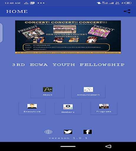 3RD ECWA OMU-ARAN YOUTH FELLOWSHIP APPLICATION screenshot 1