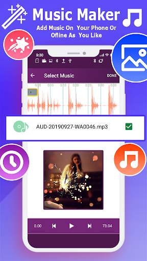 Photo Slideshow: Video Status Maker With Music स्क्रीनशॉट 6