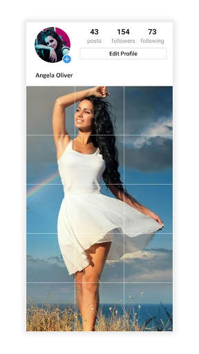 15 Square Cut & Grid Maker for Instagram Profile 1 تصوير الشاشة
