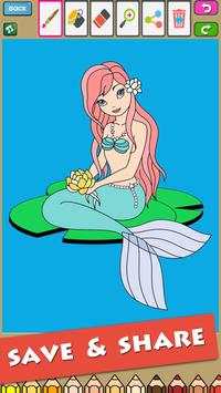 Little Mermaid Coloring Book screenshot 4