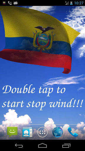 Ecuador Flag Live Wallpaper screenshot 2