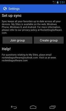 My Sites screenshot 4