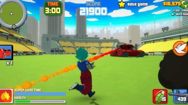 Super Saiyan Blue Goku Crime Battle City Gangster स्क्रीनशॉट 3