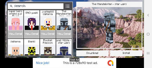 Minecraft 3D Skin screenshot 1