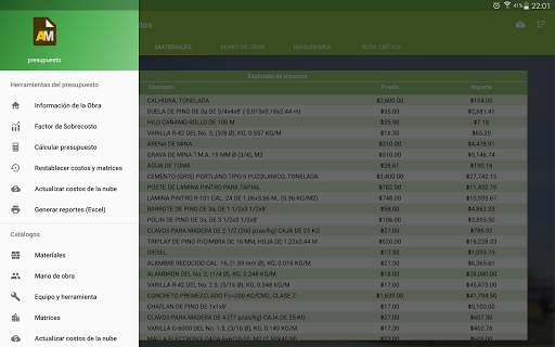 Calculadora Materiales de Construcción 16 تصوير الشاشة