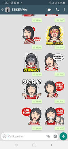 Stiker WA Bahasa Sunda Lucu WAStickerapps screenshot 5