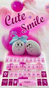 Cute Pink Smiles Keypad 3 تصوير الشاشة