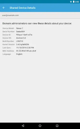 Google Apps Device Policy screenshot 9