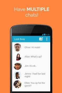 Look Busy-Fake Chat Messenger screenshot 3