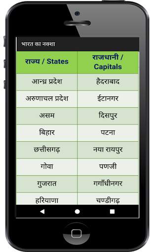 India States, Capitals, Maps - Hindi भारत का नक्शा screenshot 3