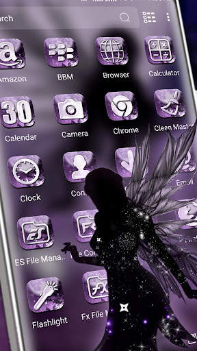 Fairy Dark Purple Theme screenshot 2