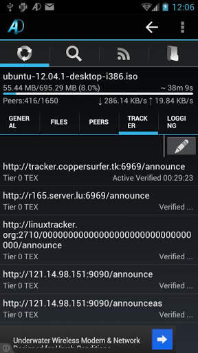 aDownloader - torrent download screenshot 4