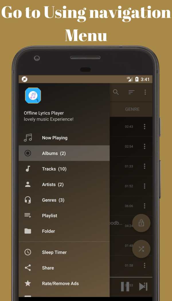 Offline Lyrics Music Player:music with lyrics App screenshot 4