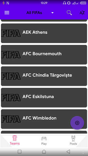 Team Selector for FIFA screenshot 1
