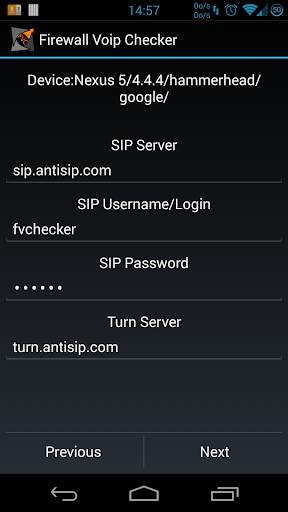 SIP Voip Checker screenshot 1