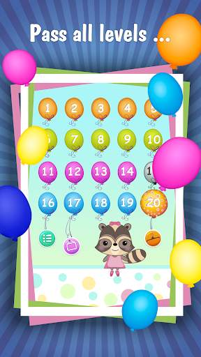 Candy Raccoon: Pop Balloons screenshot 3