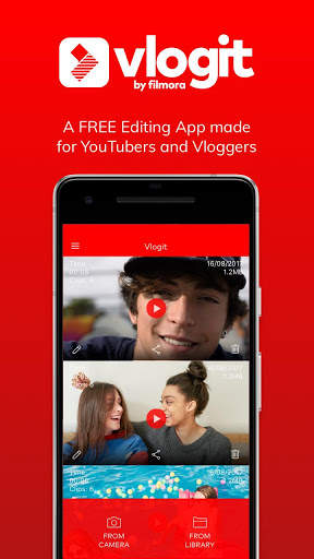 Vlogit - free video editor for Vlogger screenshot 1