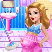 Virtual Pregnant Happy Mom House Cleaning Game 1.0