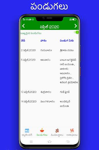 Telugu Calendar 2021 - Panchangam & Greeting screenshot 2