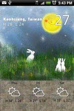 9s-WeatherTheme (Moon)Free screenshot 2
