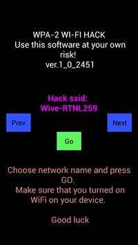 WIFI Password WPA-2 GEN- prank screenshot 4