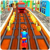 subway superhero &amp; ninja endless run surf icon