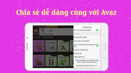 Ứng dụng Avaz Tiếng Việt cho giao tiếp. screenshot 11