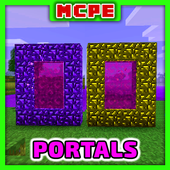 MCPE Portals for Minecraft Mod icon