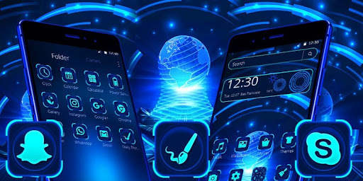 Blue Tech Light Theme screenshot 4