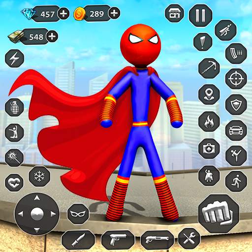 Stick Rope Hero Superhero Game 3.4.3