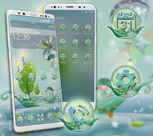 Green Boat Painting Theme screenshot 1