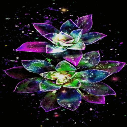 Abstract Magical Flowers LWP 3