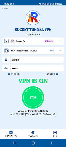 Rocket Tunnel VPN screenshot 3