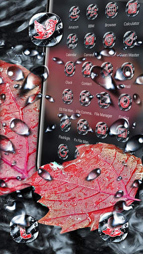 Autumn Leaves Water Launcher Theme 3 تصوير الشاشة
