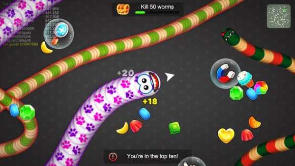 Worms war zone Cacing io snake screenshot 4