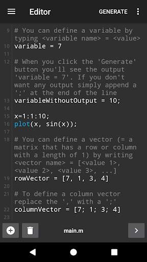Anoc Octave Editor скриншот 1