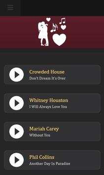 Romantic music songs hits love screenshot 3
