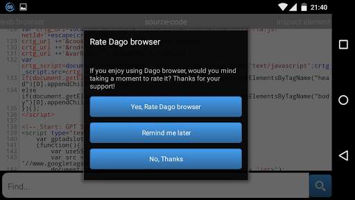 Dago Browser (Web Inspector) screenshot 12