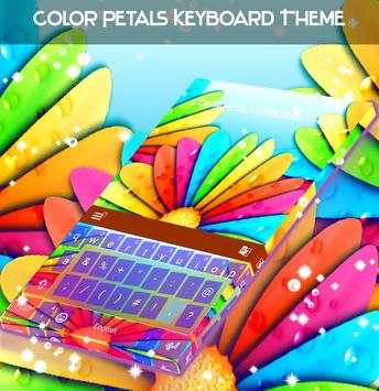 Color Petals Keyboard Theme screenshot 1