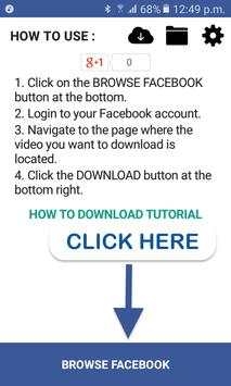 Easy Facebook Video Downloader Plus screenshot 1