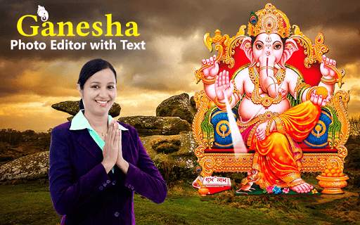 Ganesha Photo Editor with Text screenshot 1