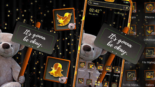 Cute Teddy Bear Launcher Theme screenshot 1