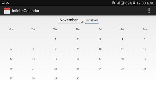 Infinite Calendar screenshot 3