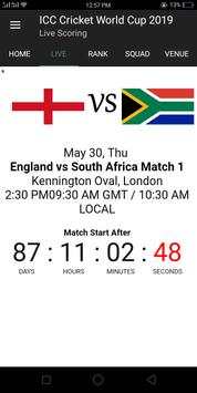 ICC Cricket World Cup 2019 screenshot 3