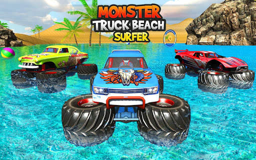 Monster Truck Water Surfing 3D screenshot 1