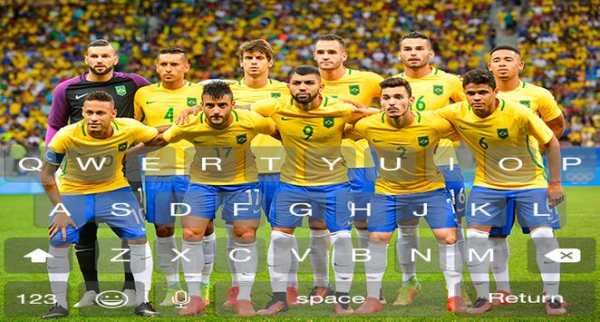 Brazil national team keyboard World Cup 3 تصوير الشاشة