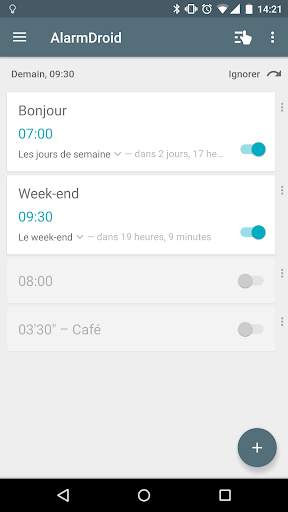 AlarmDroid (réveil) screenshot 1